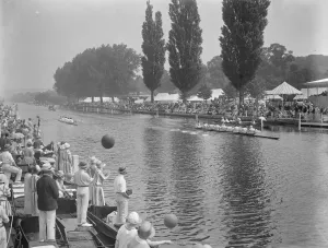 Henley Regatta A general view showing the defeat of London Rowing club by Jesus College