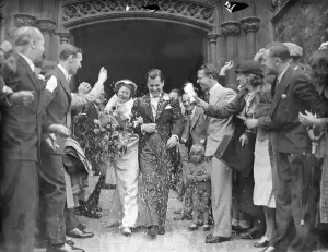 Henry Hall Gives Bride Away At Wedding Of Bert Yarlet, BBC Dance Orchestra Vocalist Henry