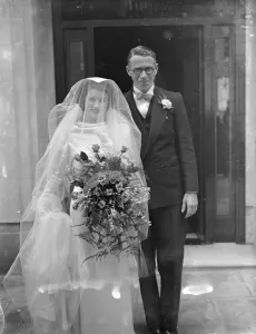 Henry Hall Gives Bride Away At Wedding Of Bert Yarlet, BBC Dance Orchestra Vocalist Henry