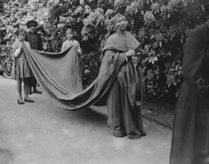 Costume Prints: Henry VIII by an all women cast, at Westerham, Miss Granville Streatfeild as Cardinal