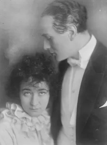 Actor Actress Prints: Hero and Heroine of a Record Player MME Tora Teje and Mr Gosta Ekman Swedens premier actress
