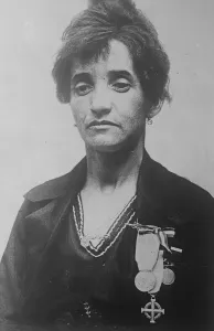 Award Prints: Heroic Schoolmistress Recaptures Italian Flag From Communists Signora De Vecchi