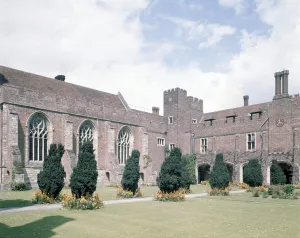 Topography Prints: Herstmonceux Castle courtyard in East Sussex ?TopFoto