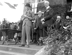 Hertford. The Prince of Wales at Barnardo Boys Home, Golding. 17 November 1922