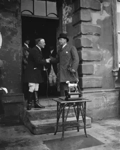 Heythrop Hunt Meet Presentation to Captain Brassey At a meet of the Heythrop Hunt