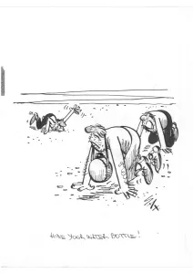 Prints of Hide your water bottle Cartoons By Sax Prints: Hide your water bottle. Sax Usually paying little or no attention to political correctness