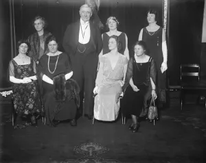 Historic gathering of women MP s. Seven of the eight women Members of Parliament