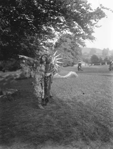 Historical pageant at Wincanton, Somerset Mr Tom Heslewood as King Alfred 3 June 1925