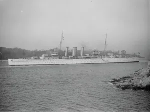 HMS Berwick a County class heavy cruiser 27 February 1928