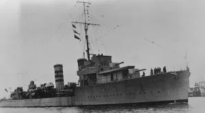 Warship Prints: HMS Campbell, a Scott - class destroyer, a class of eight destroyer leaders designed