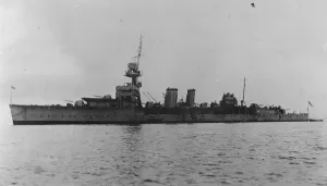 HMS Danae, the lead ship of the Danae class cruisers (also known as the D class)