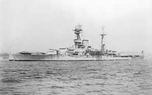 HMS Ramilies. 10 January 1924
