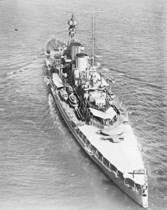 Warship Prints: HMS Repulse for the Princes African tour. When HRH the Prince of Wales makes