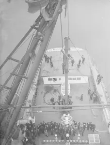 Cadets Prints: HMS Worcester a training ship at Greenhithe, Kent, for the Thames Nautical Training