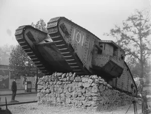 Holborns Mark I Male tank at the British Museum Avenue 16 October 1919