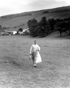 Holidaying on a farm in the Lake District and having to collect the morning milk