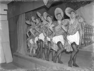 Home defence troops are left in drag as their Christmas charity performance was interrupted