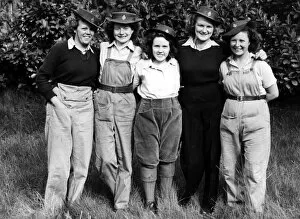 Ww2 Wwii World War Two Collection: Home Front. Land girls in Kent