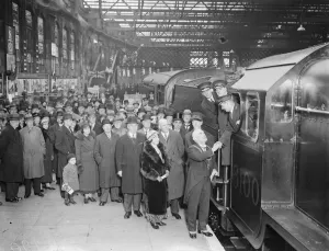 Home town gives civic welcome to Royal Scots driver - famous engine at Carlisle