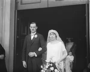 Animals Prints: The Hon Lady Abdys daughter weds Miss Violet Abdy and Mr Hugh Godsal were married