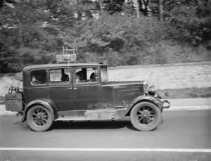 Hops Prints: Hop pickers in East Peckham in their transport. 1 September 1938