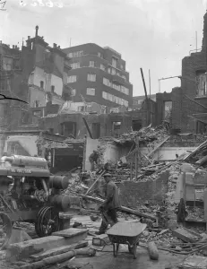 Horace Walpoles house in Berkeley Square almost burnt to the ground