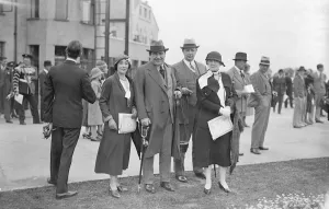 Household Brigade Flying Meeting at Heston Hon Mrs Kenworthy, Commander Hon J M Kenworthy