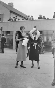 Household Brigade Flying Meeting at Heston Miss Noel Orr and Miss Bice Wilson 1932