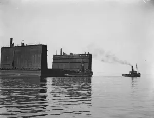 Huge German floating dock to assist in raising great German warship at Scapa Flow 12