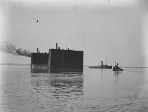 Huge German floating dock to assist in raising great German warship at Scapa Flow 12