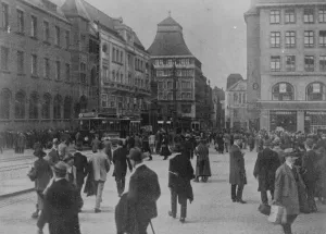 Huge German industrial centre now occupied by the French. The French are now in