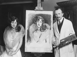 Hungarian Royal artist paints Americas most beautiful woman. Nicholas Valasz
