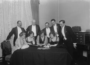 The Hunt the Slipper Ball at the savoy front to left Mrs Leslie Henson, Hon
