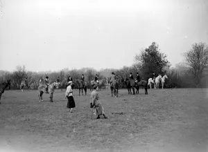 Hunter Prints: Hunting scene. 1934