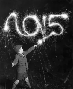 Hurrah for the fifth. Seven Year Old Anthony Foxwell Sidcup Kent could not wait