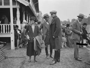Hurricanes versus Ranelagh at Ranelagh. Lord Molyneux, Col Brown and Countess Sefton