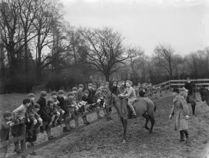Sitting Prints: Hurst Riding School at Merton Court. 1937