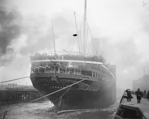 The Imperator sails from Liverpool. First voyage under British Flag The Imperator