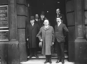 Important industrial conference at offices of Federation of British industries