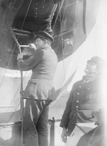 Important mooring mast tests at Pulham air station Today at Pulham airship station
