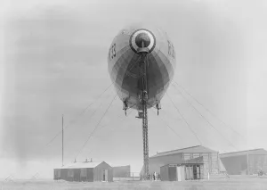 Important mooring mast tests at Pulham air station What the winds eye sees