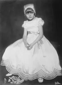 Infant who is envied by all the mothers of small girls in France Mlle Jacqueline Lemoine
