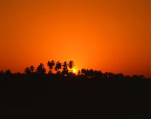 Inland sunset, Sri Lanka