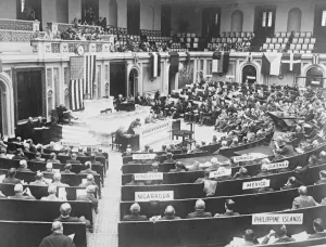Inter parliamentary conference opens Washington Taken at Senate, showing the opening
