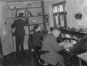 Desk Prints: The interior of the Trevillions Offices in Erith, London 1936