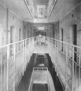The Interior of the Vienna Prison Where Lee Bevan lies in durance vile June 1922