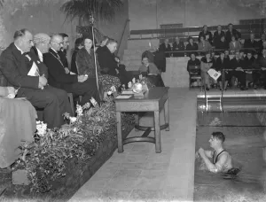 Leisure Prints: An interior view opf the new swimming baths on Eltham Hill. The Mayor of Woolwich