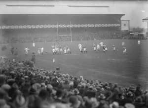 Framed Print : International rugby at Twickenham. England versus Ireland. General view of the game