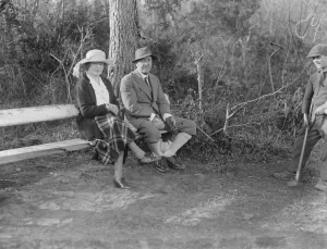 International Society at Cannes Golf Club. Admiral and Mrs Da Costa. 29 January 1921