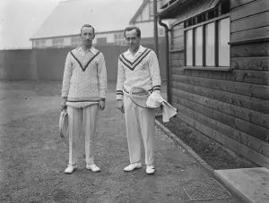 International tennis at Birmingham. Malmstrom ( Sweden ) and Higgs ( England )